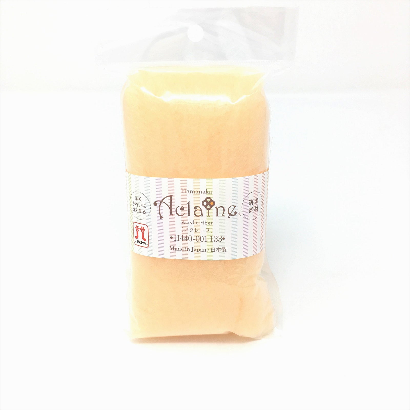 Japanese Hamanaka Aclaine Acyrlic Fibre for Needle Felting. 15g pack - Pale Pink (#133)