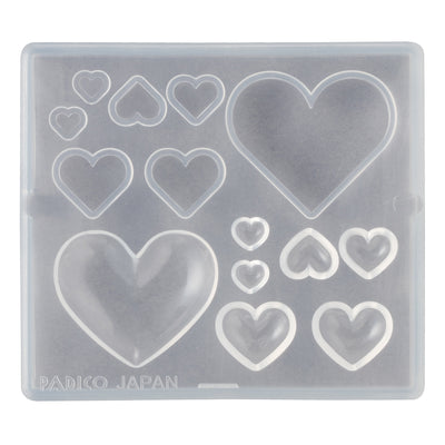 Padico Resin Soft Mold - Hearts