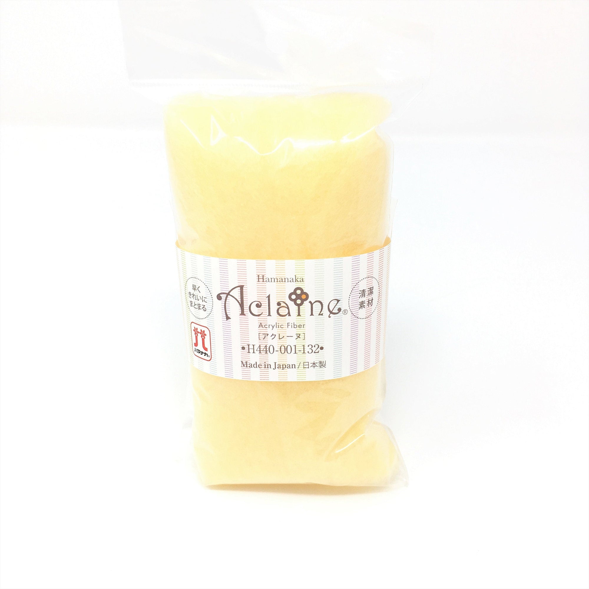 Japanese Hamanaka Aclaine Acyrlic Fibre for Needle Felting. 15g pack- Champagne (#132)