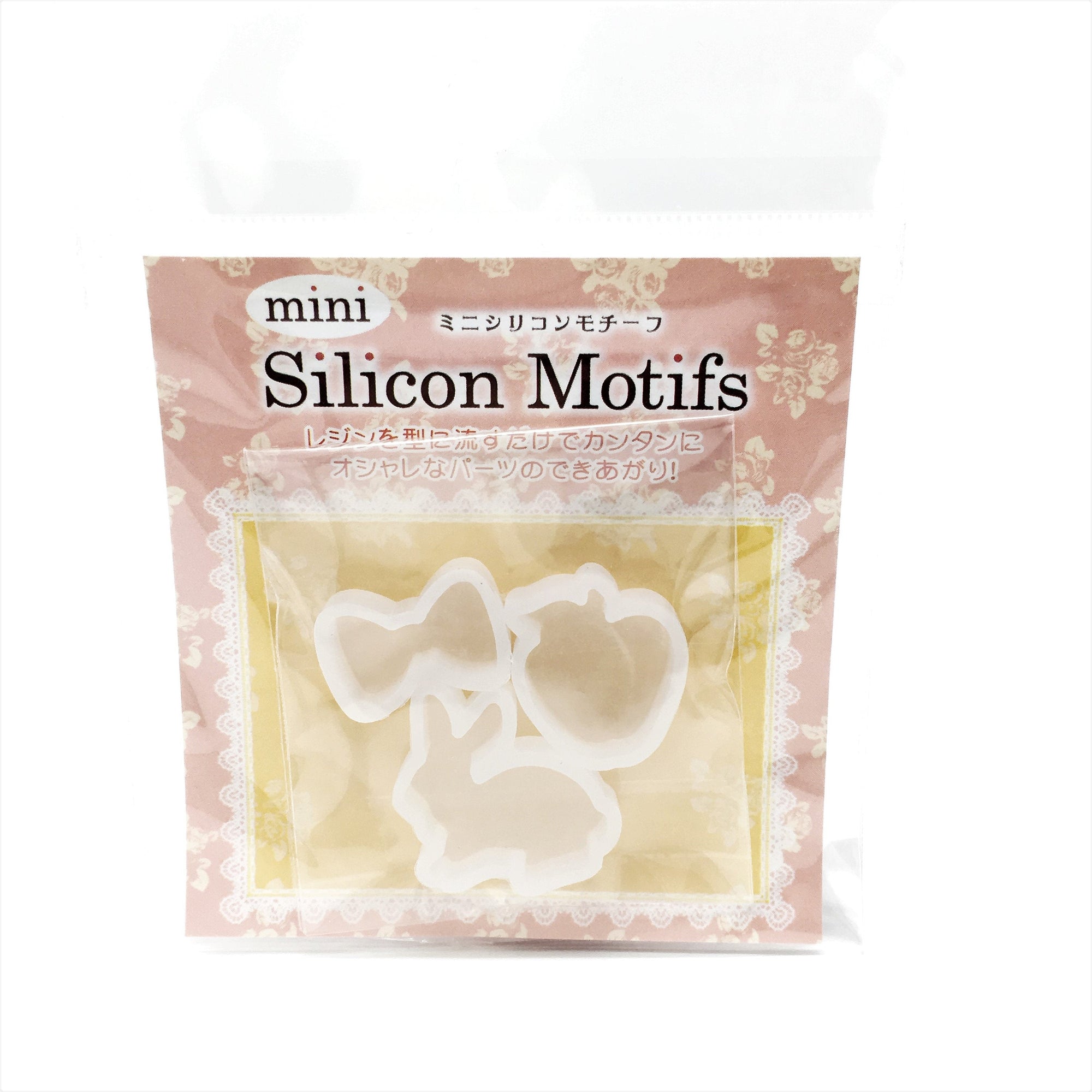 Resin Silicone Motifs Soft Mold Mini - Bow, Apple, Rabbit