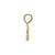 Padico Resin Crank Eye Bolt - Gold