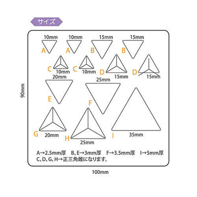 Padico Resin Soft Mold - Triangles and Pyramids
