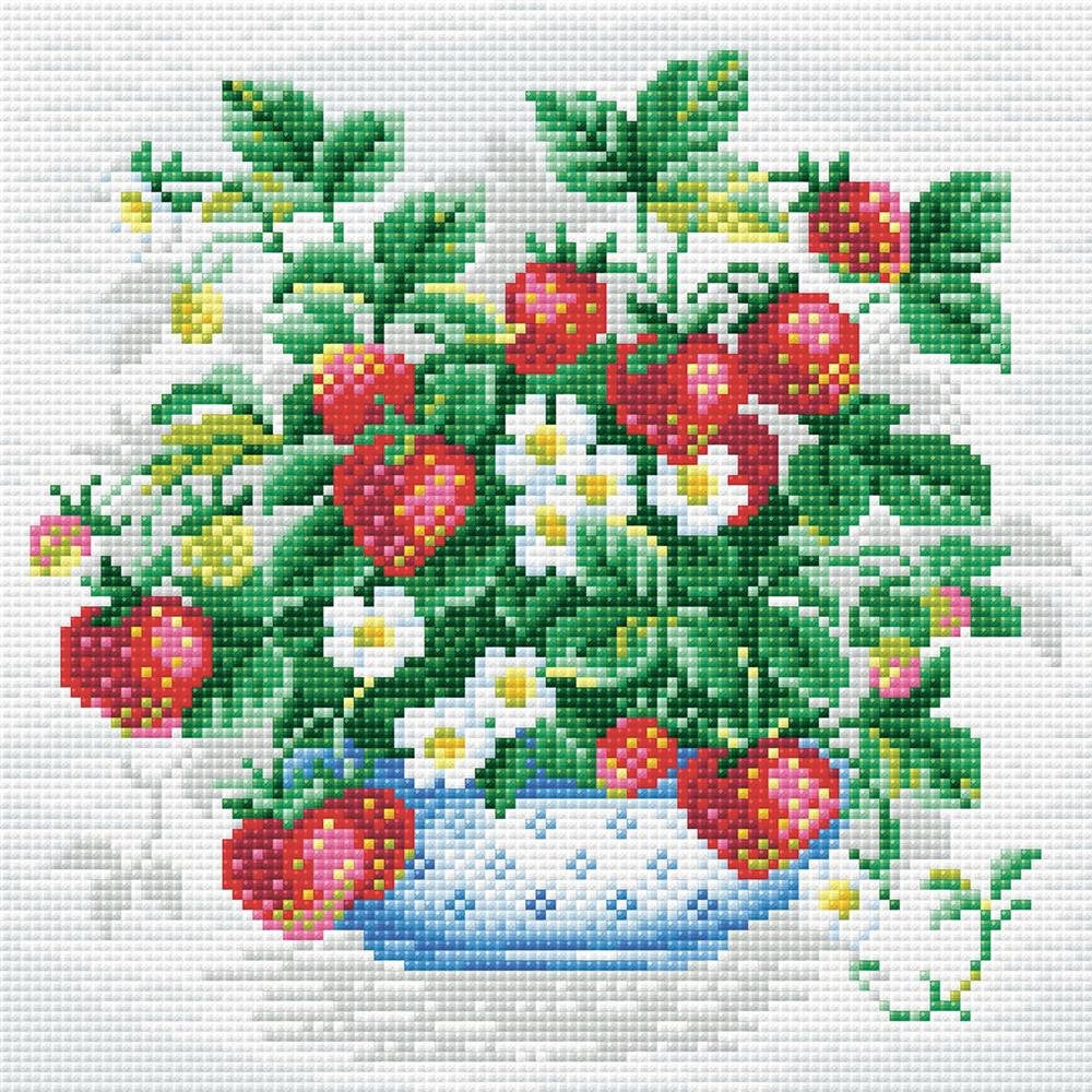 Riolis Diamond Painting Kit - Bowl of Strawberries