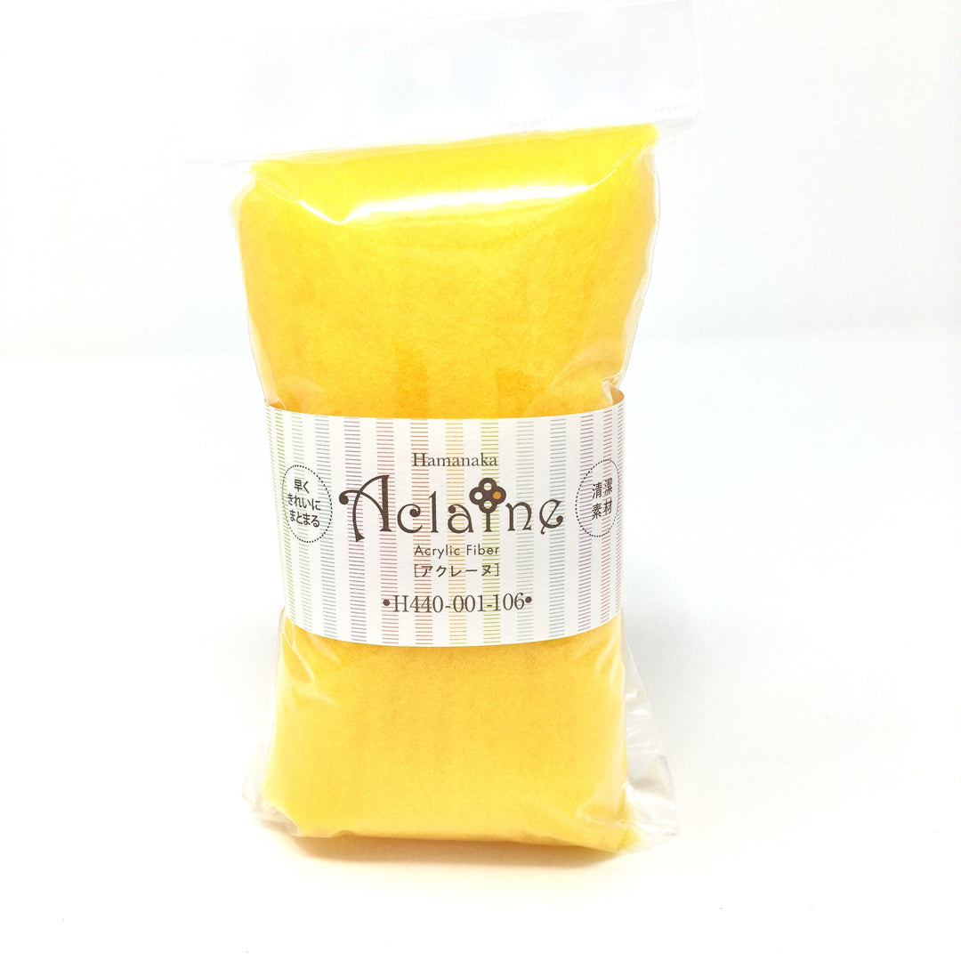 Japanese Hamanaka Aclaine Acrylic Felting Fibre. 15g pack - Mango (#106)