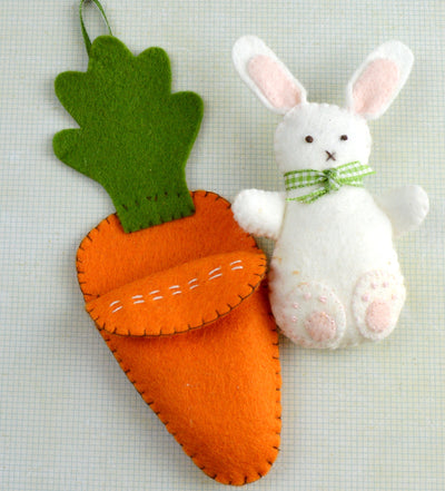 Corinne Lapierre Mini Sewing Kit - Bunny in Carrot Bed