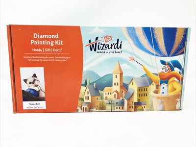 Wizardi Diamond Painting Kit - Kitten with Yarn