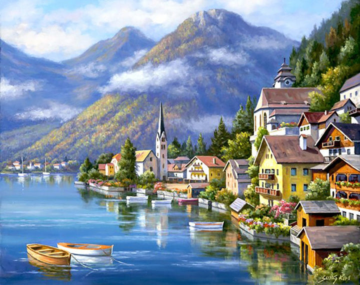 Wizardi Diamond Painting Kit - Harbour