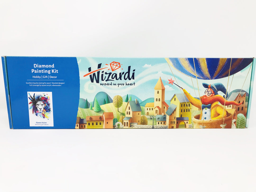 Wizardi Diamond Painting Kit - Lion