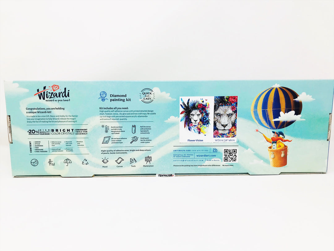 Wizardi Diamond Painting Kit - Lion
