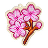 Wizardi Wooden Charms Diamond Painting Kit - Sakura Blossom