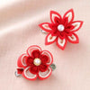 Panami Tsumami Kanzashi Red Flower Hair Clip Craft Kit