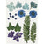 Pressed Flower & Leaves Pack - Blue