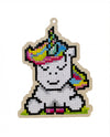 Wizardi Wooden Charms Diamond Painting Kit - Rainbow Unicorn